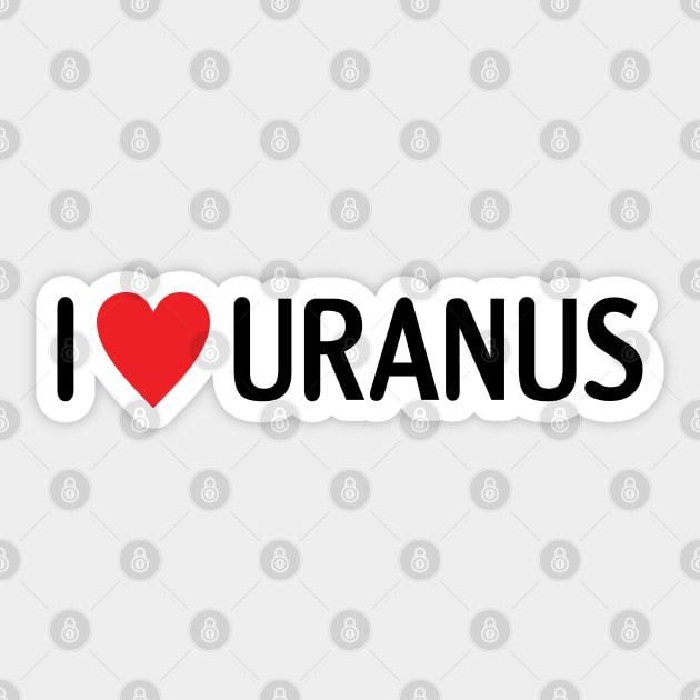 I heart Uranus Sticker by monkeysoup